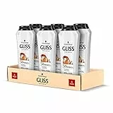 Schwarzkopf Gliss, 2in1 Shampoo e Balsamo Nutrimento, Capelli Sani, Morbidezza e Luminosità, per Capelli Normali, con Keratina Idrolizzata e Nettare Floreale, Confezione da 6 Pezzi x 250 ml