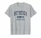 Bethesda Maryland MD, design vintage per sport atletici Maglietta