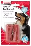 Beaphar Spazzolino da Dito per Cani, Prevenzione della Placca Dentale e dell'Alitosi, Elimina i Residui di Cibo e Riduce i Batteri, Setole Morbide, Facile da Usare