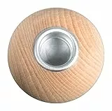 Rayher 63057505-Portacandele a Sfera Grezzo, Diametro 7 cm, Colore Naturale, Confezione da 1 Pezzo, Legno, Normale