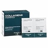 BIOS LINE, Principium Collagene Marino, Integratore Alimentare per l'Elasticità della Pelle, Integratore Pelle Viso; Attenua le Rughe, 20 Buste da 3,5g