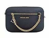 Michael Kors Women's Jet Set Item Large East West Chain Crossbody in Black, Style 35S1GTTC7L.
