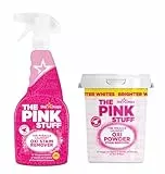 The Pink Stuff- 1 smacchiatore spray e 1 smacchiatore in polvere per il bucato a mano e in lavatrice