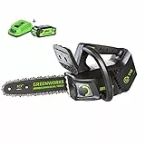 Motosega a catena Brushless GREENWORKS 40V - 40 cm - 1 batteria 4,0 Ah - 1 caricatore - GD40CS18K4