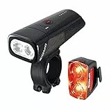 SIGMA SPORT - BUSTER 1100 HL/RL 150 Set | Luce anteriore e posteriore a LED | 1100 lumen e 150 lumen | Luce anteriore e posteriore per bicicletta a batterie