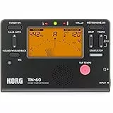 Korg TM60-BK, Metronomo con microfono a contatto Senza contatto Mic No Clip Mic Nero