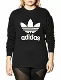adidas Trefoil Crew Sweat, Felpa Donna, Nero (Black/White), 44