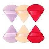 Butilove Nappa per cipria triangolare, 6 pezzi, materiale in velluto super morbido, strumento di fissaggio perfetto