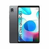 realme Pad mini LTE 4+64 ，Batteria da 6400mAh, Ampio display da 8.7', Potente processore Unisoc T616, Design unibody in alluminio con spessore di 7.6 mm, Ricarica rapida da 18 W, Grigio, EU tablet