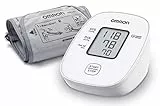 OMRON X2 Basic Misuratore di Pressione Arteriosa da Braccio Digitale, Apparecchio Automatico per Misurare la Pressione Sanguigna a Casa, clinicamente validato, Bianco/Grigio