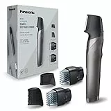 Panasonic ER-GY60 i-SHAPER Regolabarba Multigroomer per la Cura di Barba e Corpo, Rivoluzionaria Lama Verticale per Taglio Preciso e Curato, Rasatura Wet & Dry, 4 Accessori, Japanese Blade Tech