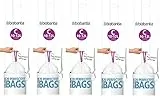 Brabantia - Confezione da 20 sacchetti per rifiuti extra resistenti, perfetti per adattarsi a dimensioni C da 10 a 12 l, confezione da 5