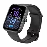 Amazfit Bip 3 Pro Smartwatch Orologio Intelligente Fitness Tracker, 1,69' Full Touch, 60 Modalità Sport, Cardiofrequenzimetro, Impermeabile 5 ATM, GPS, SpO2, Monitor del Sonno, Uomo, Donna