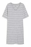 C&A Donna Camicia da Notte Bianco/Grigio S