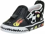 Vans Asher Toddler, Sneaker Bambino Unisex-Bimbi 0-24, Multicolore ((Vansracer) Black/Scarlet Vi3), 17.5 EU
