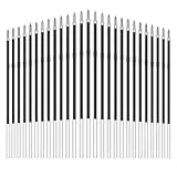 UCUNJIA 60 Ricariche per Penna Retrattile da 0,7 mm Ricariche di Ricambio per Penna a Sfera in Gel Ricariche di Ricambio di Penne a Inchiostro per Penne Retrattili,lunghezza 107 mm (Blu, Nero)