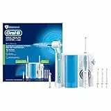 Oral-B Waterjet Pro 700 Spazzolino Elettrico Con Idropulsore Dentale, 4 + 2 Testine, Multicolore, 1 unità, 1