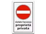 CARTELLO 30X20 PROP.PRIV.V/ACC.