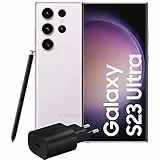 Samsung Galaxy S23 Ultra Smartphone Android, Caricatore Incluso, Display 6.8'' Dynamic AMOLED 2X, Fotocamera 200 MP, RAM 8 GB, 256 GB, 5.000 mAh, Lavender, Versione Italiana