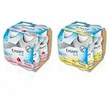 Ensure Plus Supplemento Nutrizionale Ipercalorico con Proteine Vitamine e Minerali privo di Fibre |Formato bevanda| Alimento a fini medici speciali|Multipacco 8x200ml Gusto Banana e Gusto Fragola