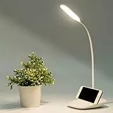Mirbe Lampada da Tavolo Ricaricabile a LED Dimmerabile, da Lettura Protezione degli Occhi, da Scrivania Touch Sensitive, 3 Livelli di Luminosità con 360° Girevole
