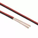 Manax - Cavo per altoparlante 2 x 1,50 mm2 CCA (cavo cassa/audio) 2 x 1,50 mm2. 20m 1,50mm² - 1 Ring rosso/nero