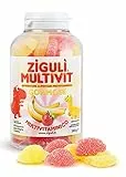 Ziguli Multivit Integratore Multivitaminico Fragola E Banana, 60 Gommose