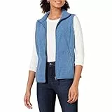 Amazon Essentials Gilet in Morbido Pile Senza Maniche dalla vestibilità Classica (Disponibile in Taglie Forti) Donna, Blu, L