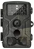 Fotocamera da Caccia 24MP 1080P HD Impermeabile, 120°Ampia visuale Fototrappola Infrarossi Invisibili 42 IR LED, Macchine fotografiche da caccia Visione Notturna fino a 20m