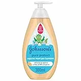 JOHNSON’S Baby, Sapone Mani per Bambini, Pure Protect, Senza Coloranti Alcol e Sapone, Non Più Lacrime, 300ml