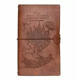 Grupo Erik: Taccuino da viaggio Harry Potter | Taccuino pelle sintentica con 2 quaderni,porta tessere e tasca espandibile, 19,6x12cm, ideale come diario di viaggio,diario di bordo,harry Potter gadget