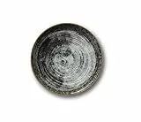 Saturnia Set 6 Piatti Frutta da Tavola in Porcellana Napoli Black Round 21 cm