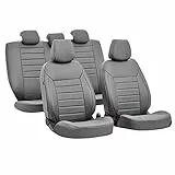 Lampa 54666 Luxury-Leatherette, set fodere coordinate in pelle sintetica - Grigio