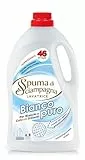 Spuma di Sciampagna Detersivo Lavatrice Liquido Bianco Puro 46 Lavaggi - 2070 Ml