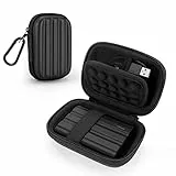 YINKE Custodia Rigida per Samsung Memorie T7 Shield/ T9 / T7 / T7 Touch SSD Esterno Portatile da 1T 2T 500 GB, USB 3.2, Hard Disk SSD Esterno Guscio Rigido Borsa da Viaggio (Black)