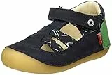 Kickers SUSHY, Scarpe con Lacci Bimbo 0-24, Stampa Marina Verde, 18 EU