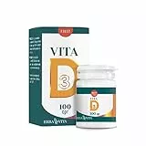 ERBA VITA Integratore Alimentare Vitamina D Vegan, Capsule in Pilloliera, 100 Compresse