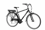 F.lli Schiano E-Ride 28' E-Bike, Bicicletta Elettrica da Uomo con Motore 250W e Batteria al Litio 36V 10,4Ah estraibile, con 21 Velocità, Colore Nero