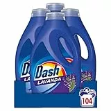 Dash Detersivo Liquido Lavatrice, 104 Lavaggi (4x26), Lavanda, Rimuove Le Macchie, Dona Freschezza, Efficace A Freddo E In Cicli Brevi