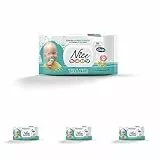 Nice - Salviette Detergenti per Bambini e Neonati - Con Camomilla e Glicerina - Profumazione Delicata al Talco - Dermatologicamente Testate - Formato: 110 Salviette - (Confezione da 4)