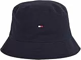 Tommy Hilfiger Cappello da Pescatore Uomo Flag Bucket Hat, Blu (Desert Sky), Taglia Unica