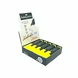 Faber-Castell 154807 - Evidenziatore 48 giallo, ricaricabile, Textliner Superfluorescente, 10 pz.