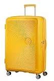 American Tourister Tsa Exp, Spinner Espandibile Bagaglio A Mano Unisex Adulto, Giallo (Golden Yellow), L 77 cm - 110 L