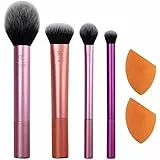 Real Techniques Set di Pennelli Everyday Essentials Plus con Spugnetta Miracle Complexion n Omaggio, Esclusiva Amazon - 200 g