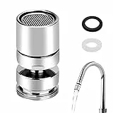SPTwj Aeratore Rubinetto 360° Girevole M22 Femmina O M24 Maschio Filettatura Filtro Rompigetto Filtri Aeratore in Acciaio Inox per Rubinetti Lavello Cucina e Bagno con 22mm 24mm Adattatore