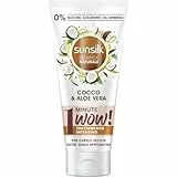 Sunsilk, Ricarica Naturale Trattamento Intensivo 1 Minute Wow, Maschera Capelli Secchi, con Cocco e Aloe Vera, 98% di Ingredienti di Orgine Naturale, ad Azione Ultra-Rapida, 6 Pezzi da 180ml