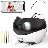 Enabot EBO AIR Telecamera per bambini e animali domestici 1080P, funzione AI intelligente, connettività Wi-Fi, visione notturna, auto-crociera, auto-ricarica, rilevazione del movimento, audio a 2 vie