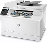 HP Color LaserJet Pro M183fw 7KW56A, Stampante Multifunzione A4, Stampa Fronte e Retro Manuale a colori, 16 ppm, USB, Wi-Fi, Ethernet, ADF, Fax, Schermo LCD a icone, Grigia