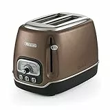 Ariete 158BR Classica 158/36, Tostapane Elettrico 2 Fette, Senza Pinze, 815 W, 3 Funzioni, 6 Livelli di Doratura, Metallo, Bronzo