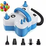 Awroutdoor Multifunzione Pompa Elettrica, 2 in 1 Pompa per Gonfia Palloncini Elettrico, Gonfiatore Sgonfiando Pompa Elettrico per materasso gonfiabile, Anello di Nuoto